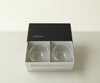 Twin Cloud Glass Chawan Set